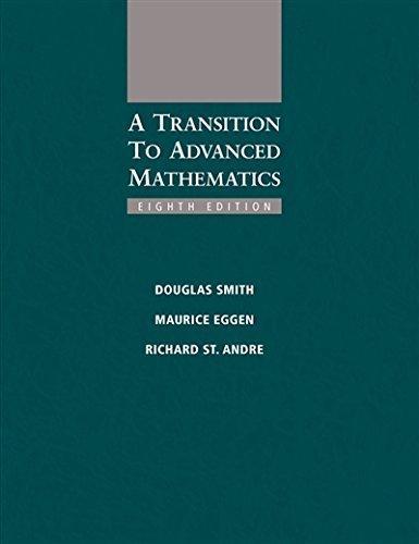 A Transition To Advanced Mathematics 8Th
