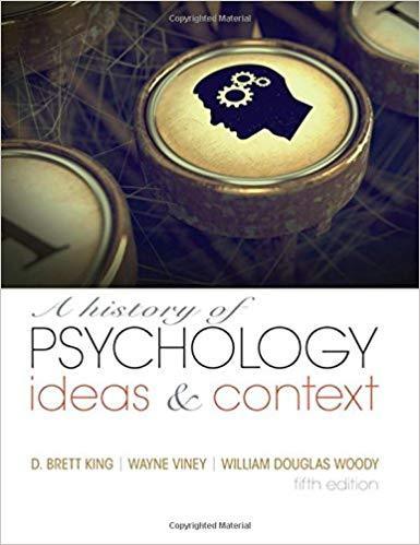 A History Of Psychology Ideas ampamp Context 5Th