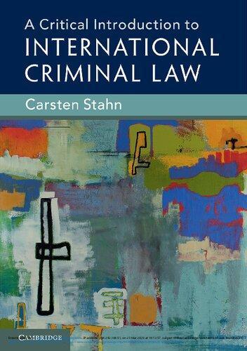 A Critical Introduction To International Criminal Law