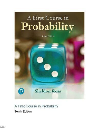 A First Course In Probability 10Th