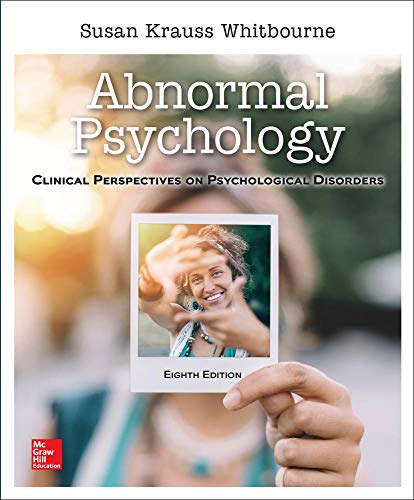 Abnormal psychology clinical perspectives on psychological disorders 8211 8th