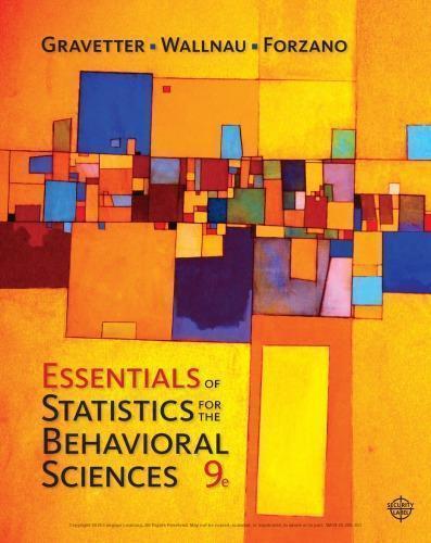 Essentials Of Statistics For The Behavioral Sciences 9Th