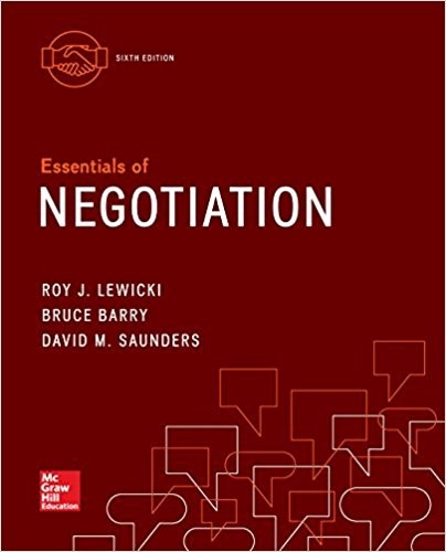 Essentials of Negotiation 6th by Bruce Barry Essentials of Negotiation 6th by Bruce Barry