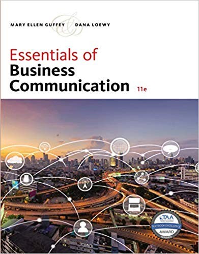 Essentials of Business Communication 11th