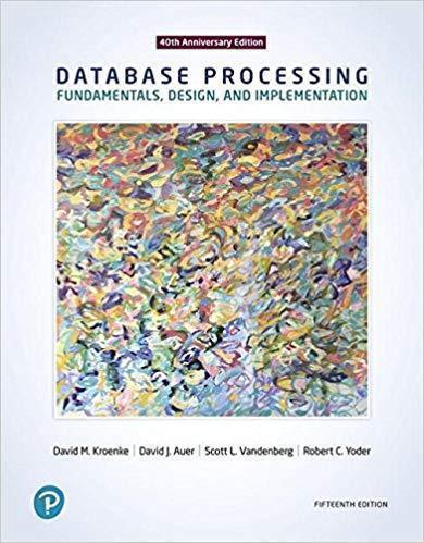 Database Processing Fundamentals Design And Implementation 15Th