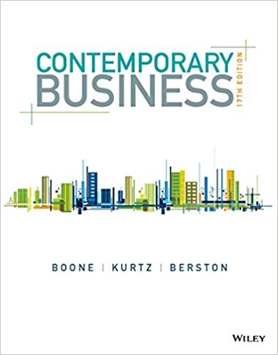 Contemporary Business 17th by Louis E Boone