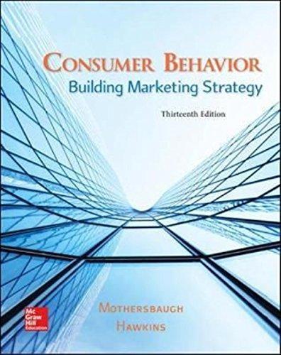 Consumer Behavior Building Marketing Strategy 13th