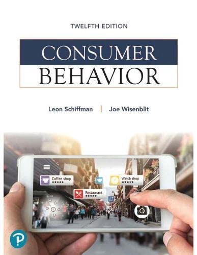 Consumer Behavior 12th by Leon G Schiffman