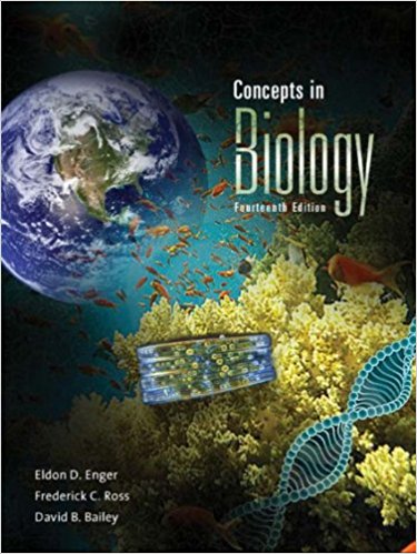 Concepts in Biology 14th By Eldon Enger