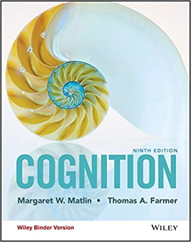 Cognition 9th by Margaret W Matlin