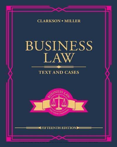 Business Law Text And Cases 15Th Business Law Text And Cases 15Th