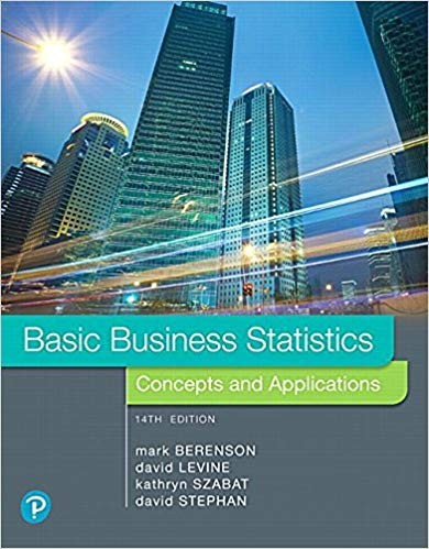 Basic Business Statistics 14th by Mark L Berenson