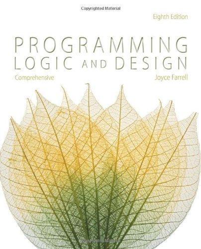 Programming Logic And Design Comprehensive 8Th