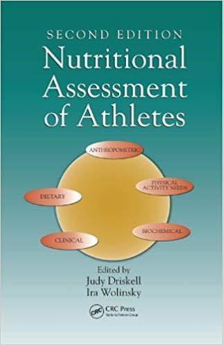 Nutritional Assessment Of Athletes 2Nd