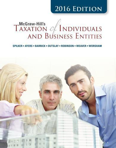 Mcgraw Hills Taxation Of Individuals And Business Entities 2016