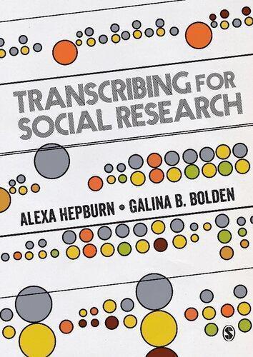Transcribing For Social Research