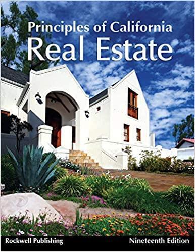 Principles Of California Real Estate 19Th