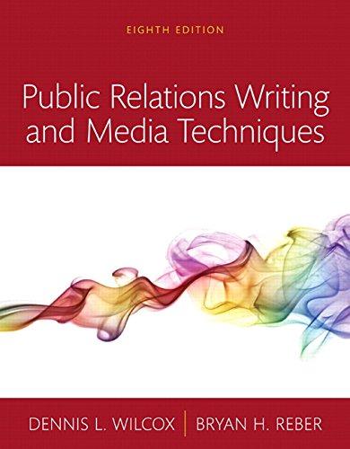 Public Relations Writing And Media Techniques 8Th