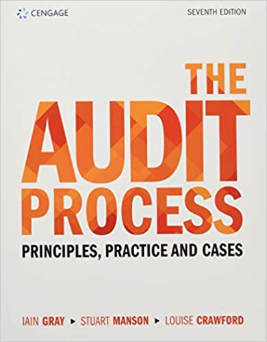 The Audit Process Principles Practice and Cases 7th