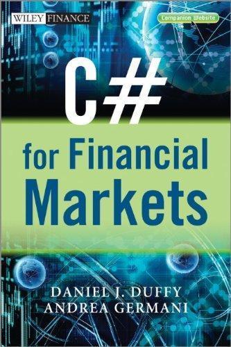 C For Financial Markets C For Financial Markets