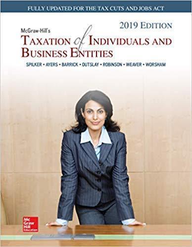 Mcgraw Hills Taxation Of Individuals And Business Entities 2019