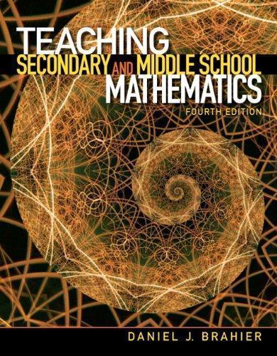 Teaching Secondary And Middle School Mathematics 4Th