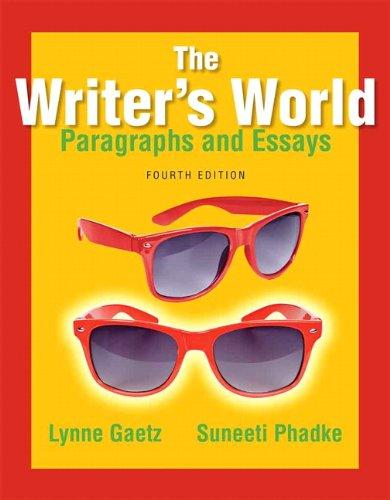 The Writers World Paragraphs And Essays 4Th