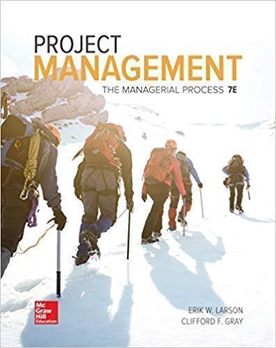 Project Management The Managerial Process 7Th