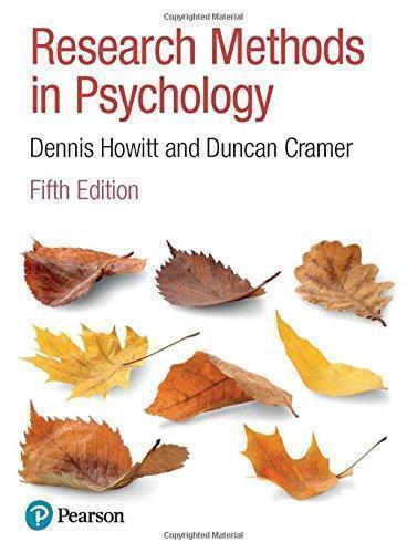 Research Methods In Psychology 5Th