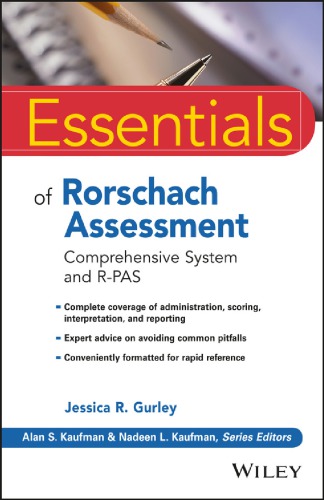 Essentials of Rorschach Assessment 8211 Comprehensive System and RPAS Essentials of Rorschach Assessment 8211 Comprehensive System and RPAS