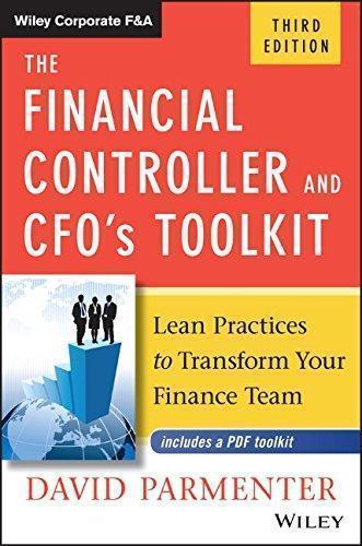 The Financial Controller And Cfos Toolkit Lean Practices To Transform Your Finance Team 3Rd