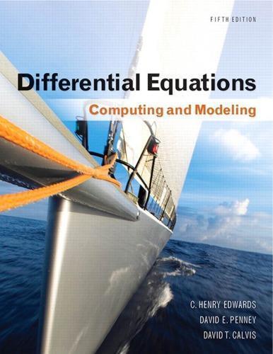 Differential Equations Computing And Modeling 5Th Differential Equations Computing And Modeling 5Th