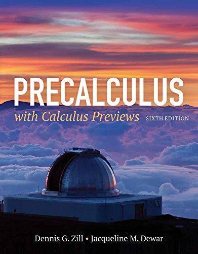 Precalculus With Calculus Previews 6Th