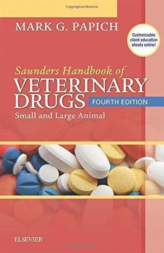 Saunders Handbook Of Veterinary Drugs Small And Large Animal 4E 4Th