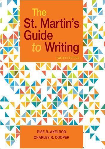 The St Martins Guide To Writing 12Th