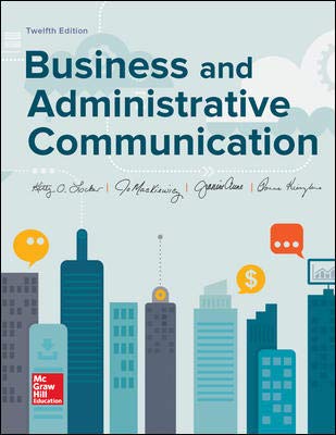 Version Business and Administrative Communication 12th by Kitty Locker