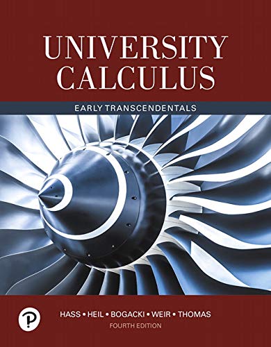 University Calculus Early Transcendentals 4th