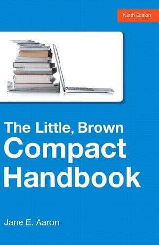 The Little Brown Compact Handbook 9th by Jane E Aaron