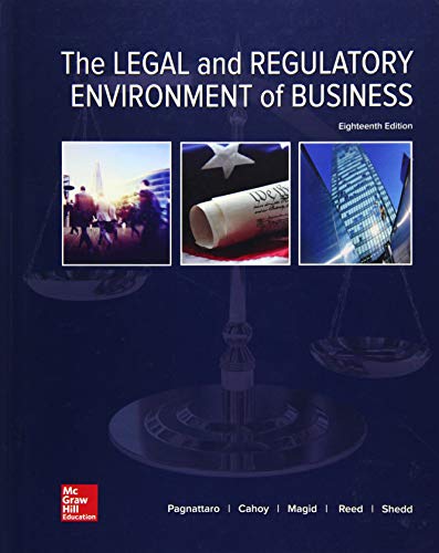 The Legal and Regulatory Environment of Business 18