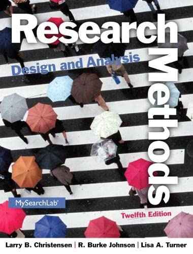 Research Methods Design And Analysis 8211 12th