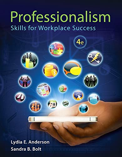 Professionalism Skills for Workplace Success 8211 1st