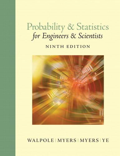 Probability and Statistics for Engineers and Scientists 9th