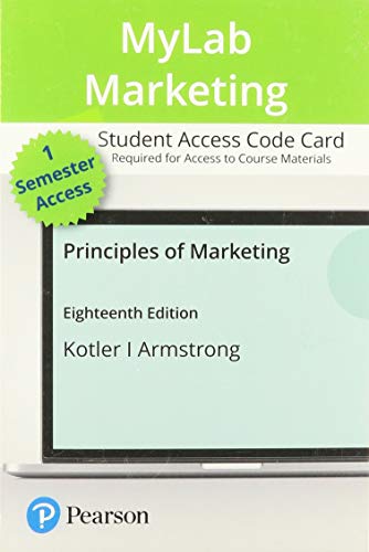 Principles of Marketing 18th by Philip Kotler