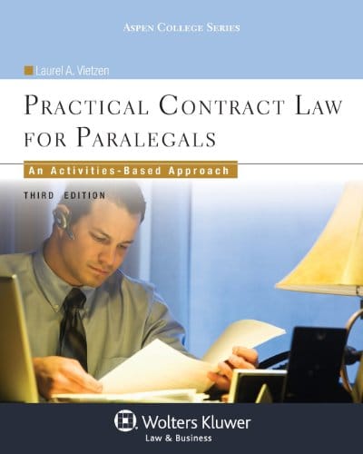 Practical Contract Law for Paralegals An ActivitiesBased Approach Third Aspen College 3rd 2
