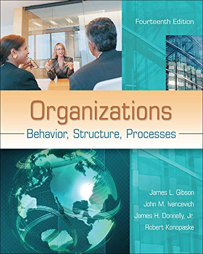 Organizations Behavior Structure Processes 14th 8211 14th
