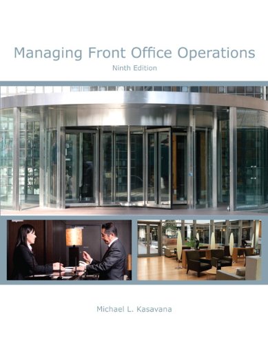 Managing Front Office Operations with Answer Sheet 9th by Michael L Kasavana