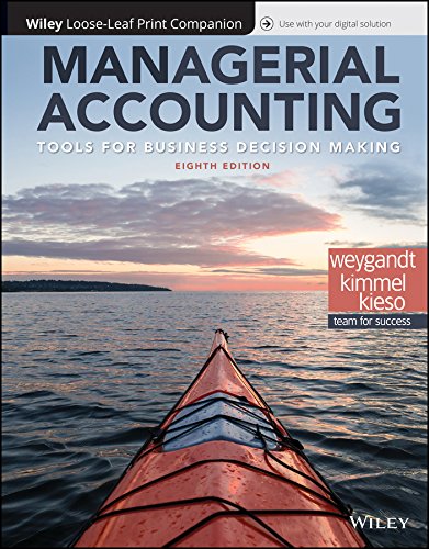 Managerial Accounting Tools for Business DecisionMaking 5th Canadian