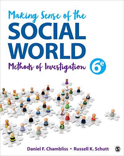 Making Sense of the Social World Methods of Investigation 8211 6th