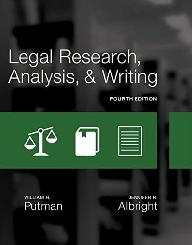 Legal Research Analysis and Writing 4th