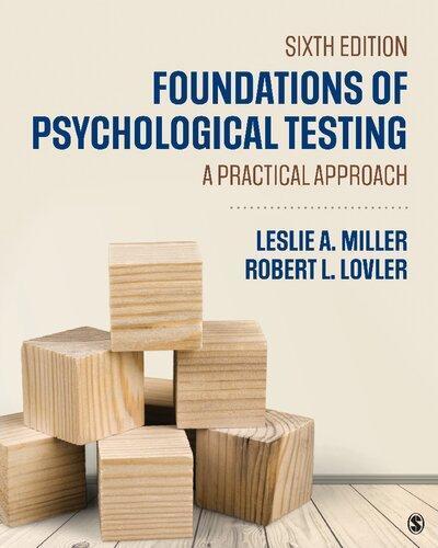 Foundations Of Psychological Testing A Practical Approach 6Th
